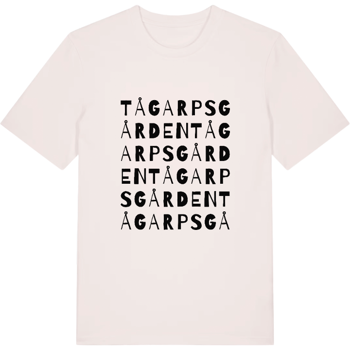 Tågarpsgården ordlek t-shirt – t-shirt från PinShirt