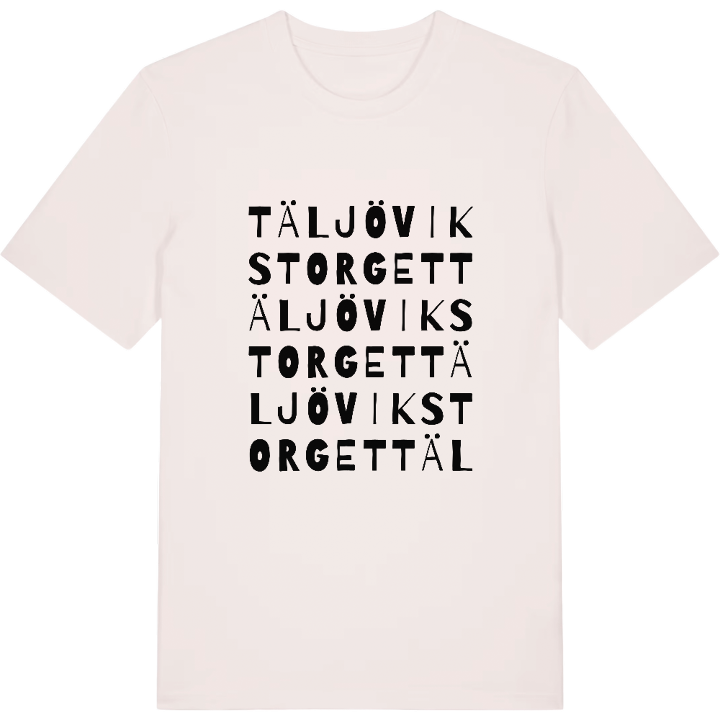Täljövikstorget ordlek t-shirt – t-shirt från PinShirt