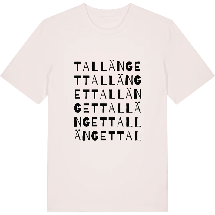 Tallänget ordlek t-shirt – t-shirt från PinShirt