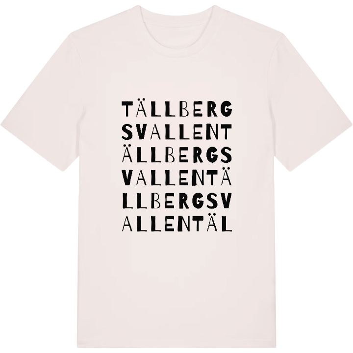 Tällbergsvallen ordlek t-shirt – t-shirt från PinShirt