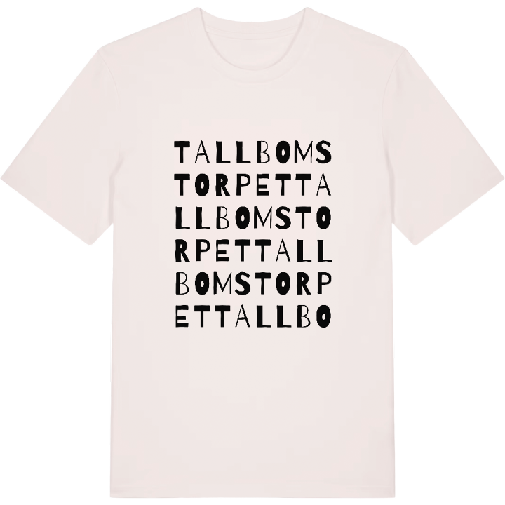 Tallbomstorpet ordlek t-shirt – t-shirt från PinShirt