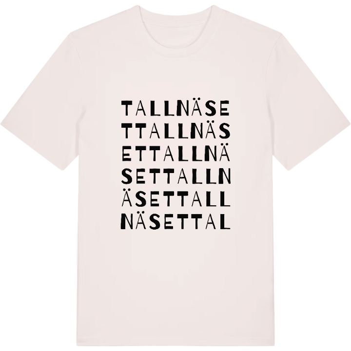 Tallnäset ordlek t-shirt – t-shirt från PinShirt