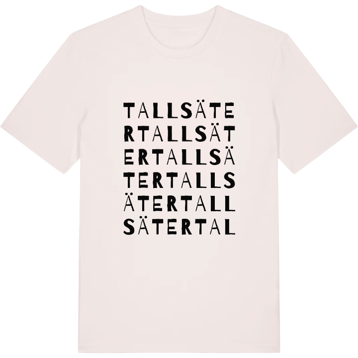 Tallsäter ordlek t-shirt – t-shirt från PinShirt