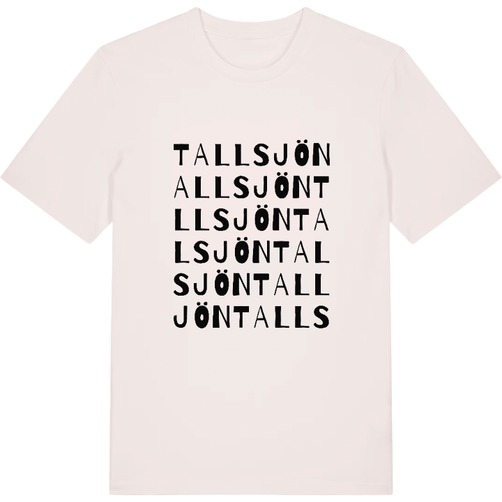 Tallsjön ordlek t-shirt – t-shirt från PinShirt