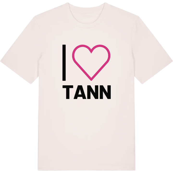Jag älskar Tann t-shirt stort tryck – t-shirt från PinShirt