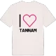 Jag älskar Tannam t-shirt stort tryck