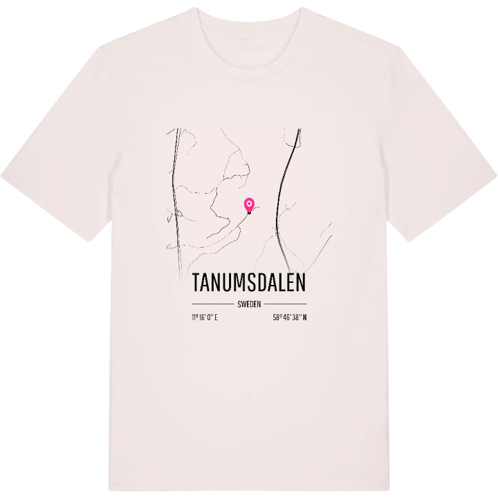 Tanumsdalen karta t-shirt – t-shirt från PinShirt
