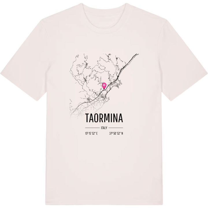 Taormina karta t-shirt – t-shirt från PinShirt