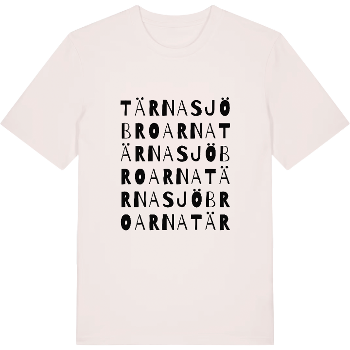 Tärnasjöbroarna ordlek t-shirt – t-shirt från PinShirt