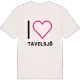 Jag älskar Tavelsjö t-shirt stort tryck
