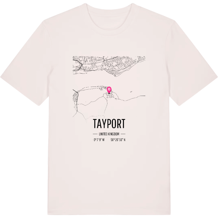 Tayport karta t-shirt – t-shirt från PinShirt