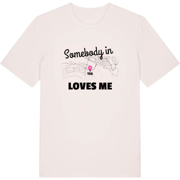 Någon i Teg älskar mig t-shirt – t-shirt från PinShirt