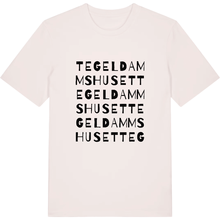 Tegeldammshuset ordlek t-shirt – t-shirt från PinShirt