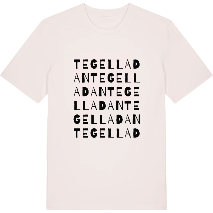 Tegelladan ordlek t-shirt – t-shirt från PinShirt