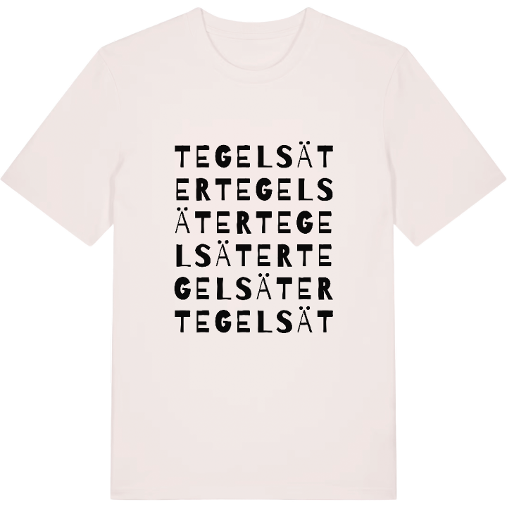 Tegelsäter ordlek t-shirt – t-shirt från PinShirt