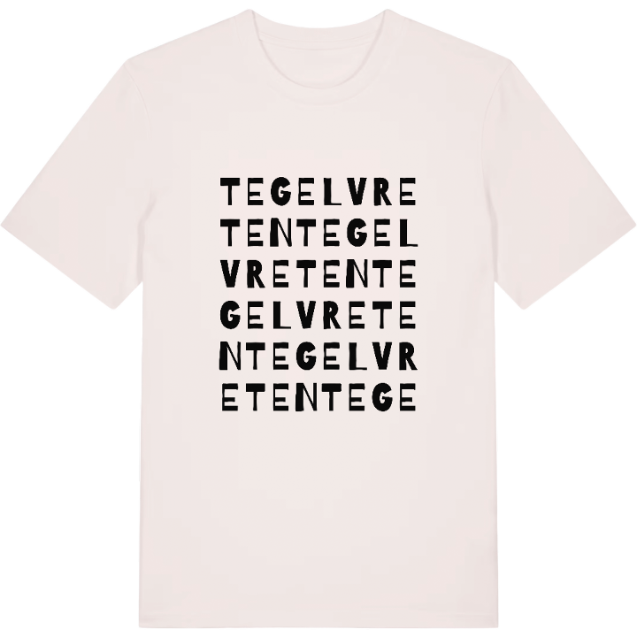 Tegelvreten ordlek t-shirt – t-shirt från PinShirt