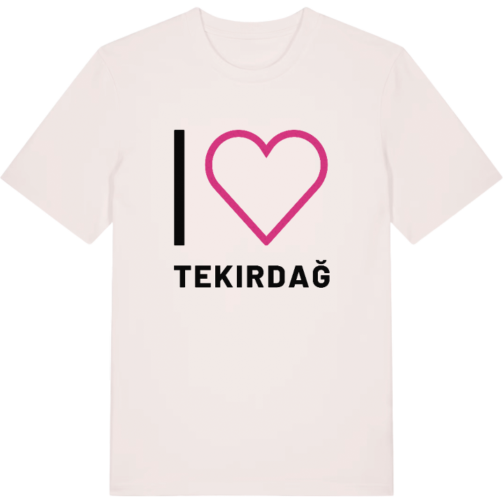 Jag älskar Tekirdağ t-shirt stort tryck – t-shirt från PinShirt