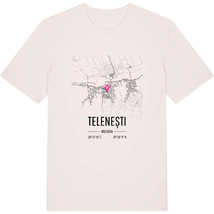 Telenești karta t-shirt – t-shirt från PinShirt