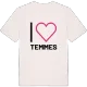 Jag älskar Temmes t-shirt stort tryck