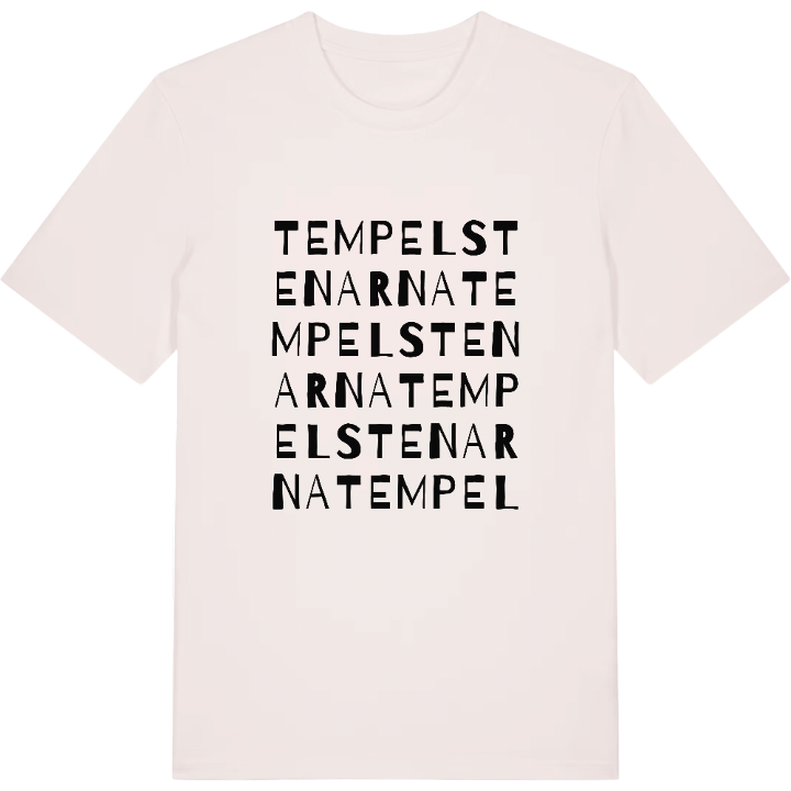 Tempelstenarna ordlek t-shirt – t-shirt från PinShirt