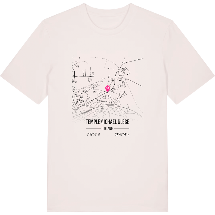 Templemichael Glebe karta t-shirt – t-shirt från PinShirt