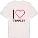 Jag älskar Templet t-shirt stort tryck