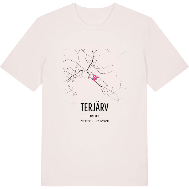 Terjärv karta t-shirt – t-shirt från PinShirt