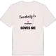 Någon i Testabäcken älskar mig t-shirt