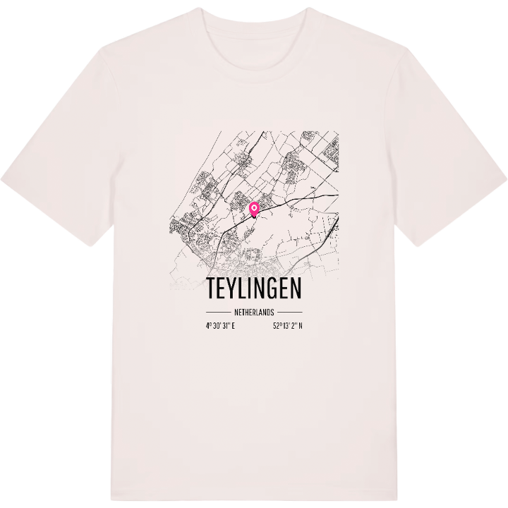 Teylingen karta t-shirt – t-shirt från PinShirt