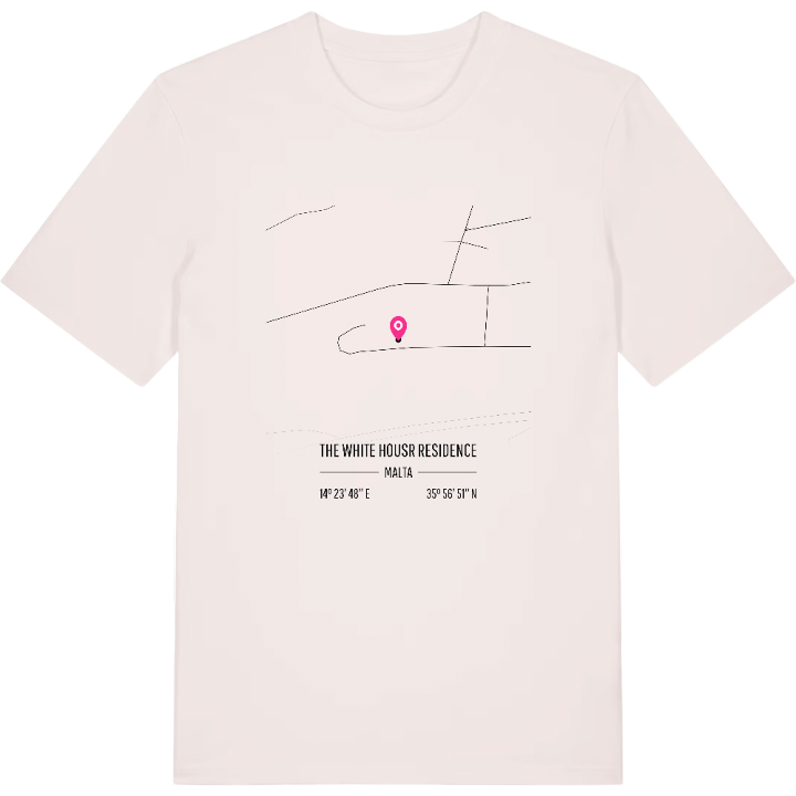 The White housr Residence karta t-shirt – t-shirt från PinShirt
