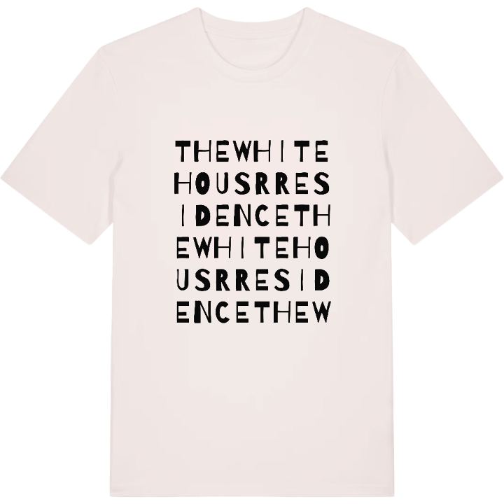 The White housr Residence ordlek t-shirt – t-shirt från PinShirt