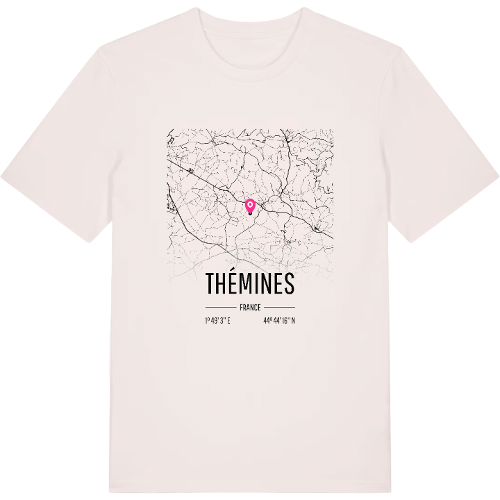 Thémines karta t-shirt – t-shirt från PinShirt