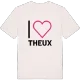 Jag älskar Theux t-shirt stort tryck