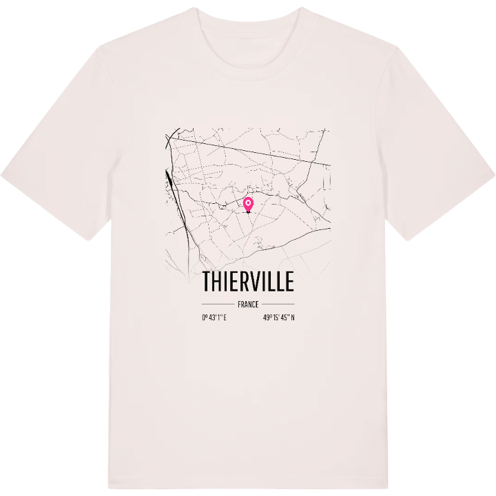 Thierville karta t-shirt – t-shirt från PinShirt