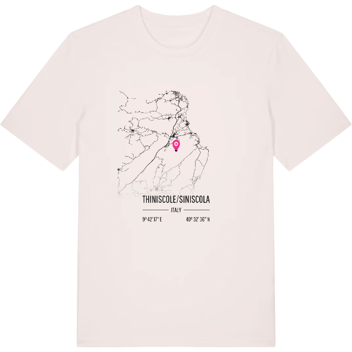 Thiniscole/Siniscola karta t-shirt – t-shirt från PinShirt