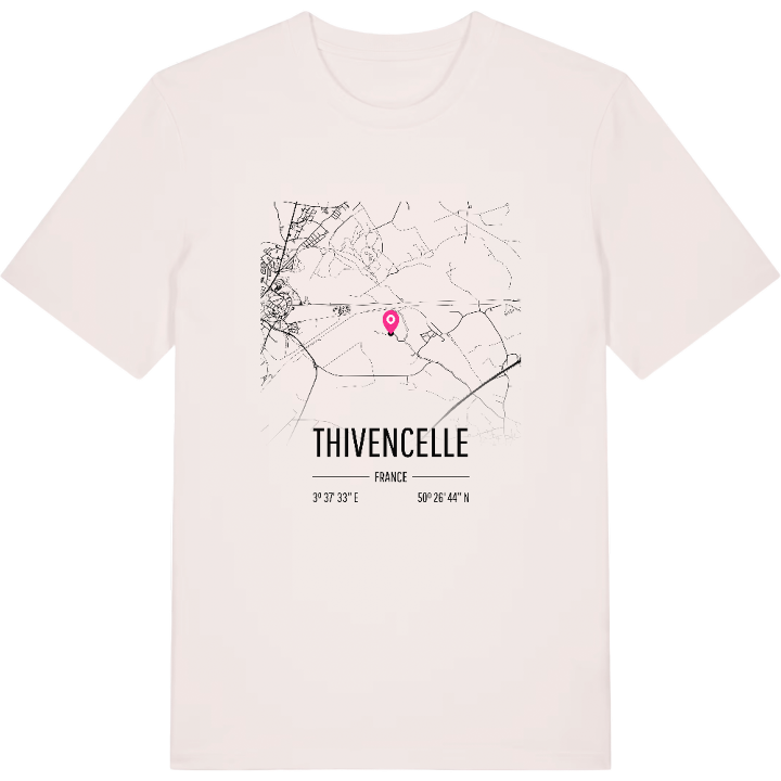 Thivencelle karta t-shirt – t-shirt från PinShirt
