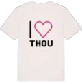 Jag älskar Thou t-shirt stort tryck