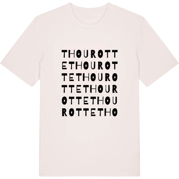 Thourotte ordlek t-shirt – t-shirt från PinShirt