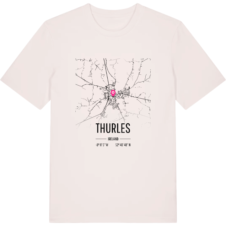 Thurles karta t-shirt – t-shirt från PinShirt