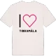 Jag älskar Tibbamåla t-shirt stort tryck