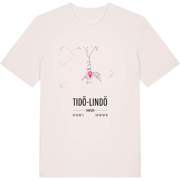 Tidö-Lindö karta t-shirt – t-shirt från PinShirt