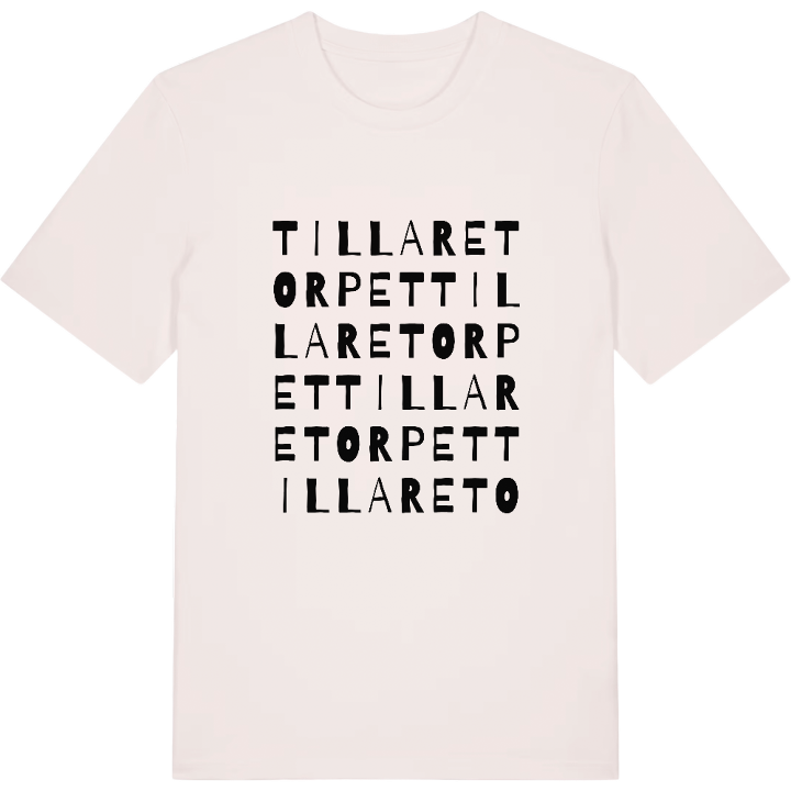 Tillaretorpet ordlek t-shirt – t-shirt från PinShirt
