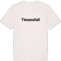 Timansfall fetstil t-shirt