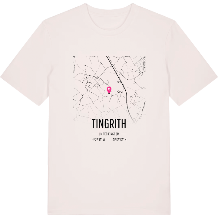 Tingrith karta t-shirt – t-shirt från PinShirt