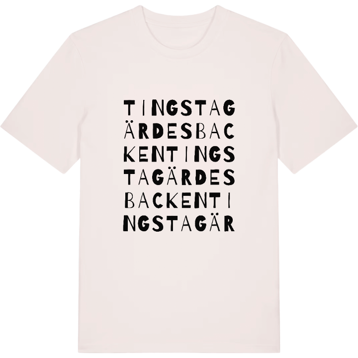 Tingstagärdesbacken ordlek t-shirt – t-shirt från PinShirt