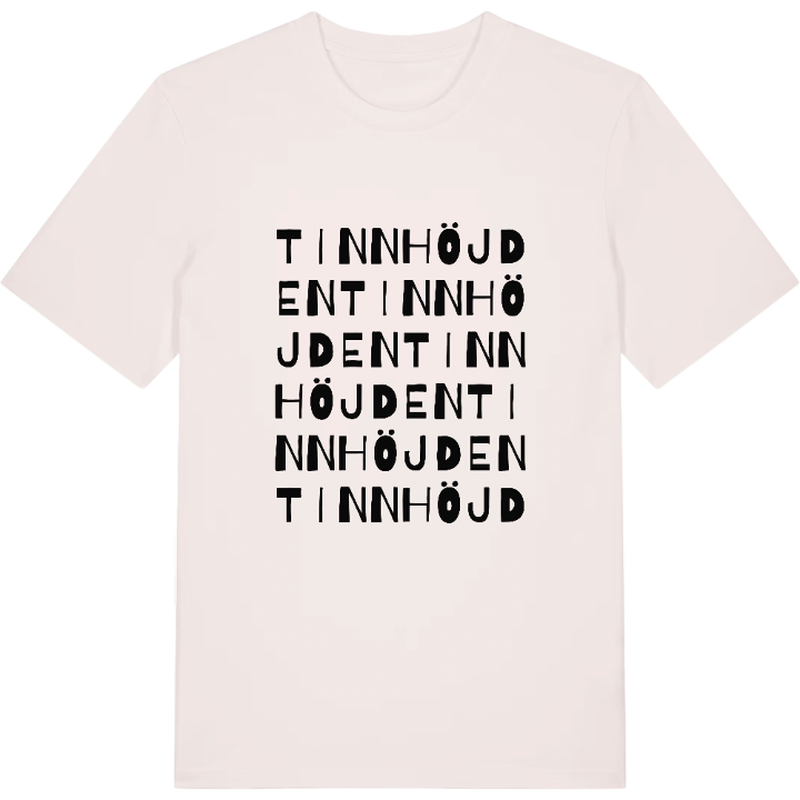 Tinnhöjden ordlek t-shirt – t-shirt från PinShirt