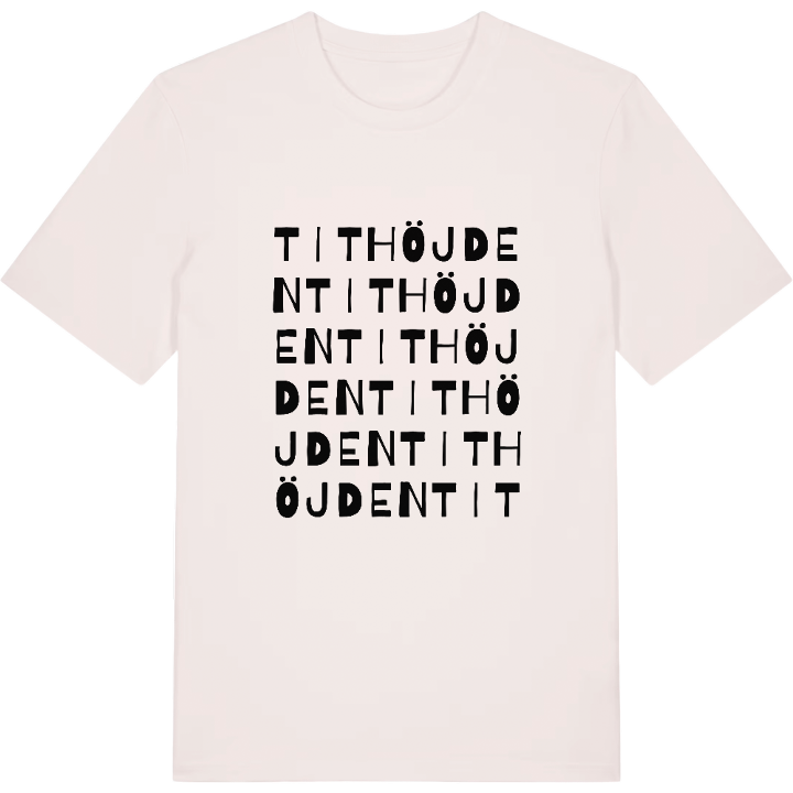 Tithöjden ordlek t-shirt – t-shirt från PinShirt