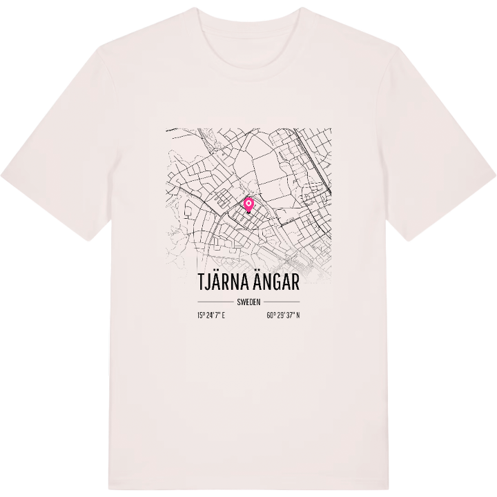 Tjärna Ängar karta t-shirt – t-shirt från PinShirt