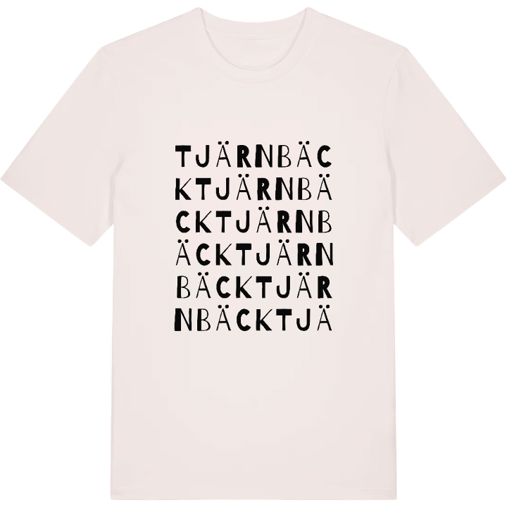 Tjärnbäck ordlek t-shirt – t-shirt från PinShirt