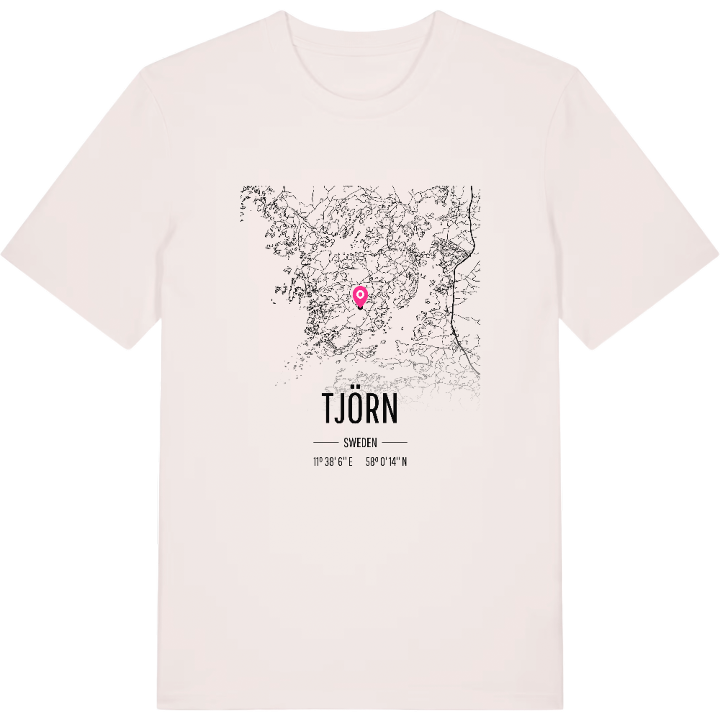 Tjörn karta t-shirt – t-shirt från PinShirt